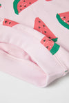 Watermelon Pink Terry Sweatshirt 12624