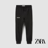 ZR Feel cool Vibes Charcoal Grey Brushed Terry Trouser 12510