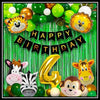 Jungle Theme Birthday Party Decoration Set 52 Pcs