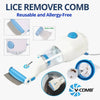 V Comb Electronic Head Lice Removal Machine With 4 Filters Anti Lice Device Safe Effective And Easy To Use
