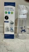 Hands-Free Baby Feeding Bottle with Pacifier & Cleaning Brush 300ml – BPA Free Food Grade