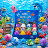 Bath Bombs for Kids Gift Set, Colorful Bath Bomb with Surprise Gift Inside, Ocean Theme Fizzing Tub Fun, Moisturizing Foam for Soft Skin, Cute Toy Filled Bath Time Treat