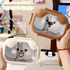 Animal Puppy Stainless Steel Lunch Box - Cute Partition Design (Random Color)