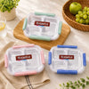 Simple 3-Compartment SS Lunchbox - Assorted Color