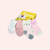 Assorted Newborn Girls 4 Socks Box 2398 A