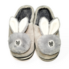Rabbit Fur Grey Winter Slippers 2644 B