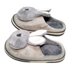 Rabbit Fur Grey Winter Slippers 2644 B
