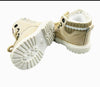 Beige Texture Imported Long Shoes 2536 C