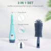 3 in 1 Feeding Bottle Brush Silicone Bristle Brushes Set #2517