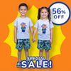 Jared co Bear Grey Shirt Shorts Set 13518