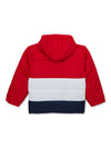 U.S P Assn. Red Color Block Jacket with Fur Cap Inner 12392