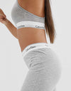 CK Grey Breathable Cotton Legging and Bralette Gymwear Pair W169 B