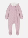 PMK Purple Inner Quilted Quilted Zip-Up Snowsuit #12679