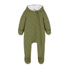PMK Olive Green Inner Quilted Zip-Up Snowsuit #12680