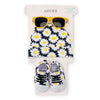 Flower Booties Glasses with Cap Set #2657 B