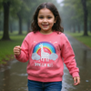 Dream Big Rainbow Pink Terry Sweatshirt 10002