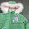 Disney Rainbow Roar Green Puffer Parka Jacket 12166