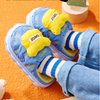 Bear Premium Blue Thick Sole Winter Slippers 2647 C