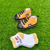 Orange Booties with Socks Set #2660 B