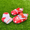 Hearts Red Booties with Socks Set #2661 B