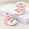 Fur Pink Baby Prewalker Booties 2780 A