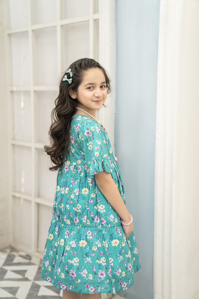 CNT Lilies Blue Summer Frock CF2 – MamasLittle