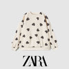 ZR Cream Hearts Rib Shirt 12715