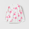 Flamingo White Terry Sweatshirt 12633