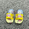 Space Cat Yellow Washable Soft Slippers 2507