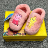 Peppa Friends Fur Waterproof Sole Pink Warm Winter Boots #2338 A