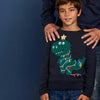 KIB Dinosaur Blue Sweater 12548