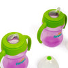 PAM PER Purple 2 Pcs Natural Stages Sipping Cup Bottle 266 ml #2603 B