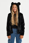 HM Luxury Mink Fur Teddy Bear Coat Jacket 12179