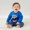 ML Mom Super Hero Royal Blue Terry Sweatshirt 8975