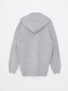 LCW Zipper Knitted Grey Hooded Cardigan 12598