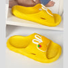 Butterfly Yellow Washable Soft Slippers 2466 D