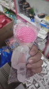 Magical Unicorn Paw-Shaped Glitter Hair Brush & Scalp Massager ( random colour)