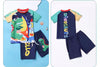 Hello Dino Top with Short Blue Swimsuit 13650