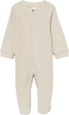 RK Soft Beige Full Feet Cotton Romper Bodysuit 13677