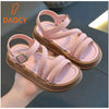 Pink 5 Stripe Washable Long Soft Sandal 2771 C