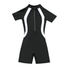 Black Quick Drying  Unisex Swimsuit 13602