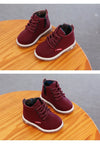 Burgundy Texture Imported Bamboo Laces Long Shoes 2650 C