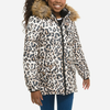 Leopard Girls Attitude Perka Jacket With Fur Inside 12492