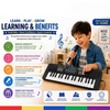 Bigfun 37-Key Electronic Keyboard Piano – Musical Learning Toy