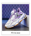 Easywear Rotating Laces Purple White Jogger Shoes 2593 A