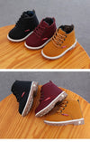 Burgundy Texture Imported Bamboo Laces Long Shoes 2650 C