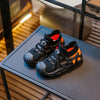 Kids Breathable HQ Tennis Black Jogger Shoes 2599 B