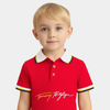 TMY Signature Embroided RED Polo 12932