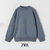 ZR Silver Blue Hollywood Fleece Sweatshirt 11201