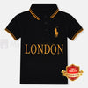 ML London Embroided Black Pony Polo 12022
